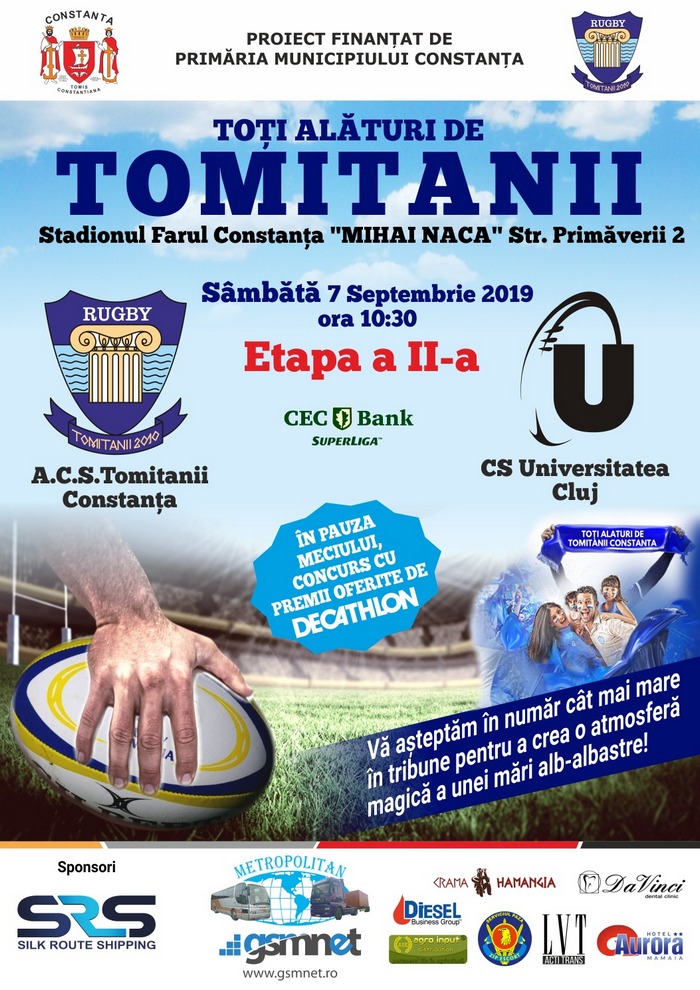 afis ACS Tomitanii Constanta vs CS Universitatea Cluj 07.09.2019 site